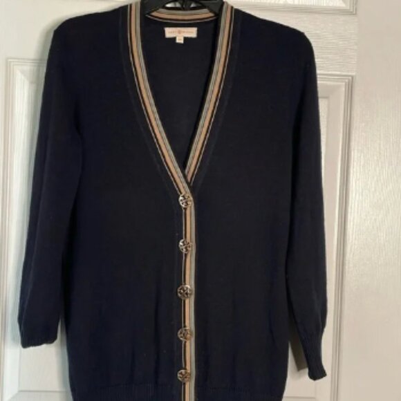 Tory Burch 100% merino wool cardigan - Picture 1 of 3